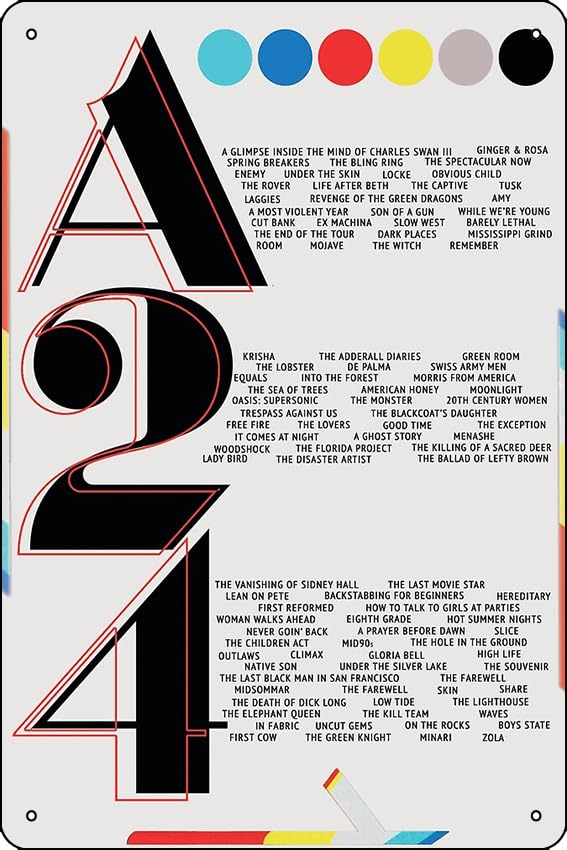 Amazon.co.jp: A24 フィルムポスター 金属製 ブリキ看板 プラーク 男の